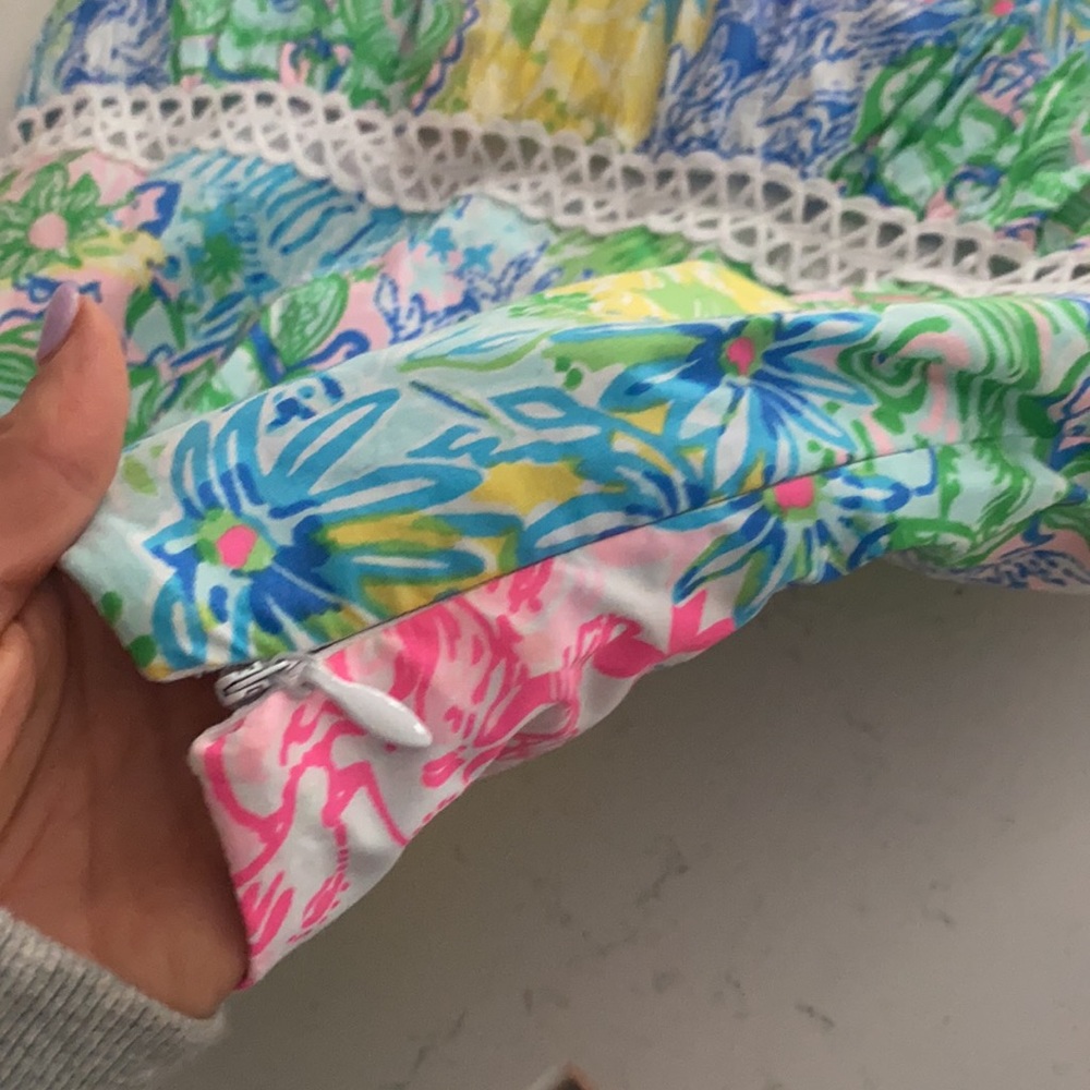 Lilly Pulitzer colorful/floral 2 piece skirt set - Picture 8 of 8